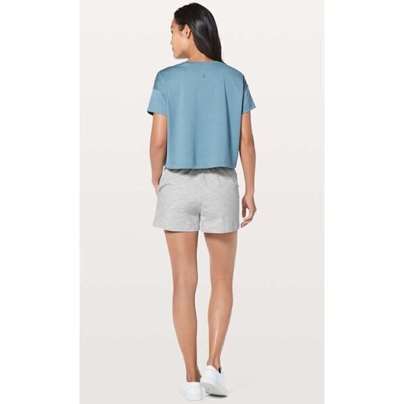 Lululemon On The Fly Wee Are From Space Nimbus Battleship Purple Athletic Shorts - Picture 3 of 6